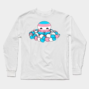 Transgender Pride Fidget Octopus Long Sleeve T-Shirt